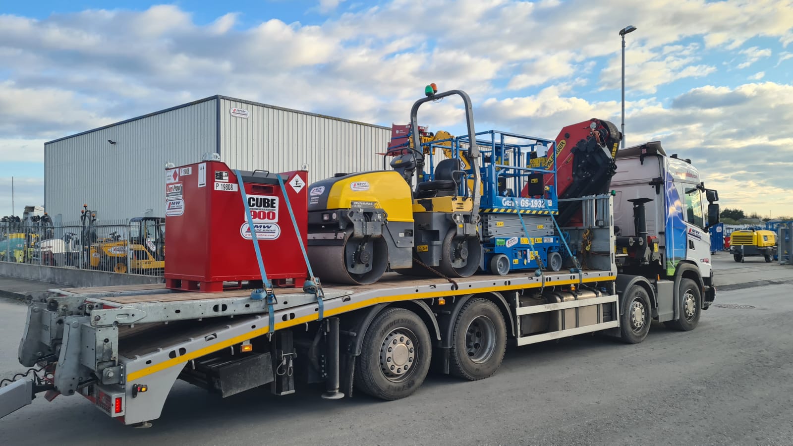 JCB 300KVA Rental Spec on its way to rental project - package of gear sold separately also on board - FULL LOAD